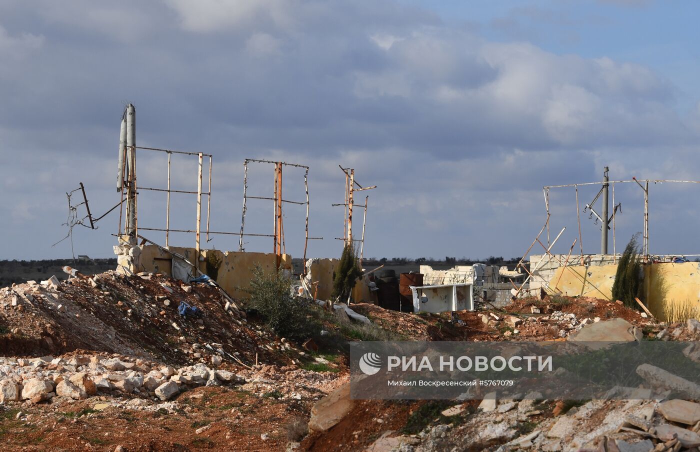 Позиции сирийской армии и ополчения в районе Алеппо