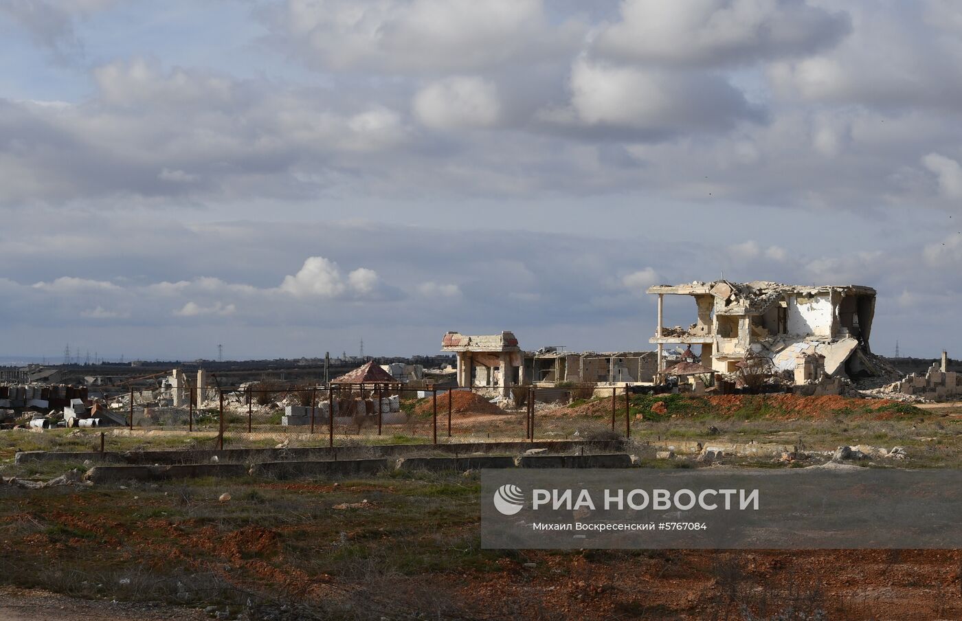 Позиции сирийской армии и ополчения в районе Алеппо