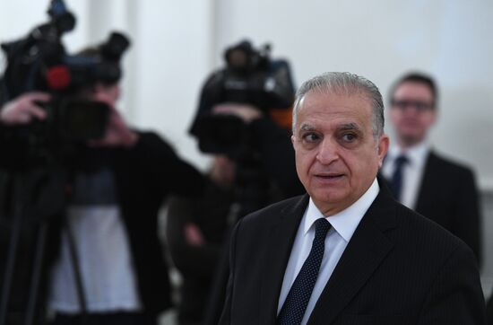 Встреча глав МИД РФ и Ирака С. Лаврова и Мухаммеда Али аль-Хакима