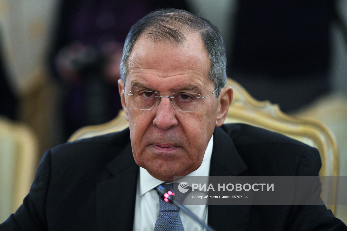 Встреча глав МИД РФ и Ирака С. Лаврова и Мухаммеда Али аль-Хакима