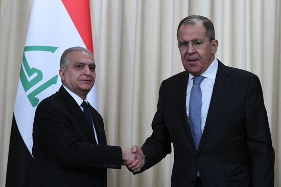 Встреча глав МИД РФ и Ирака С. Лаврова и Мухаммеда Али аль-Хакима