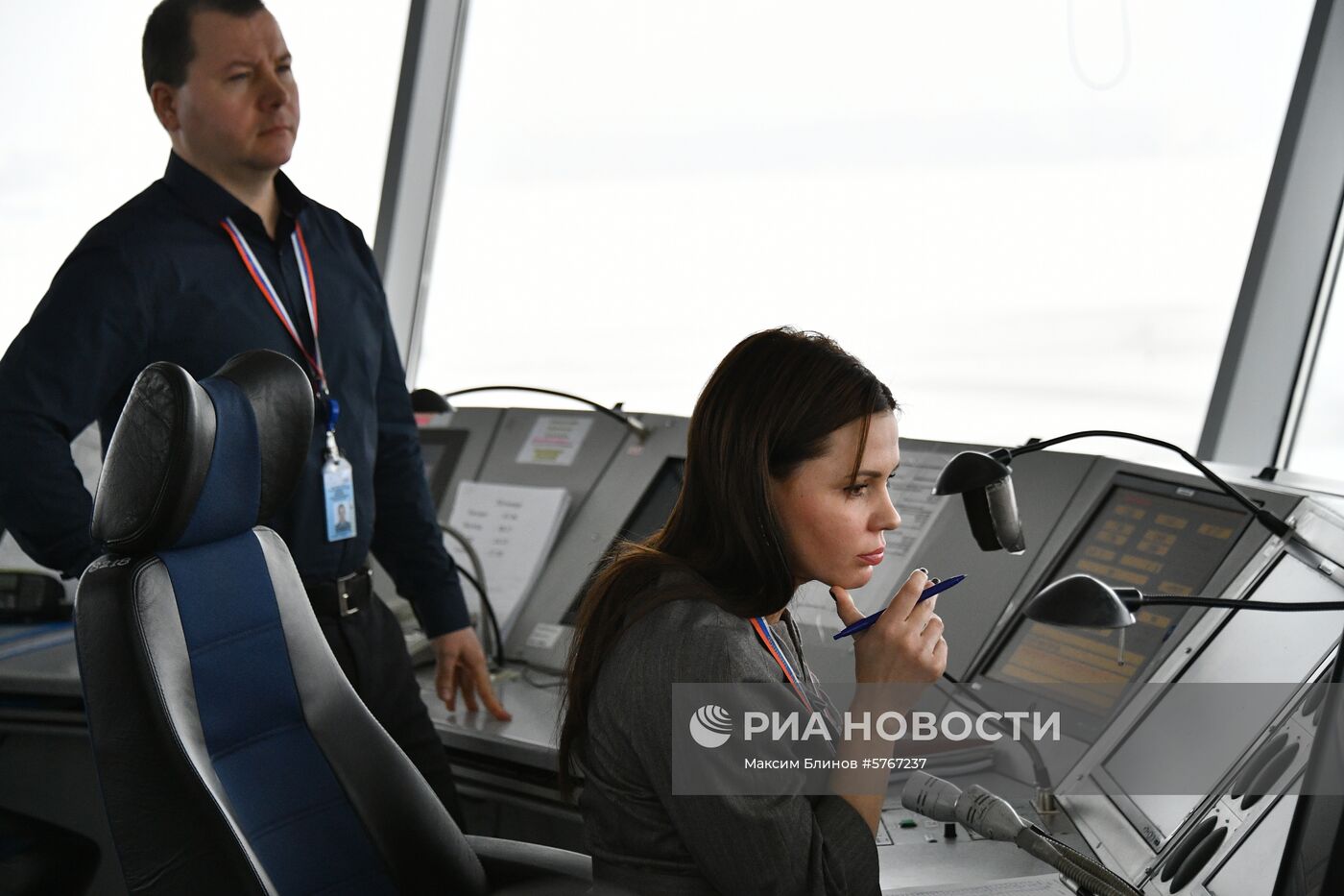 Работа авиадиспетчеров в аэропорту Домодедово