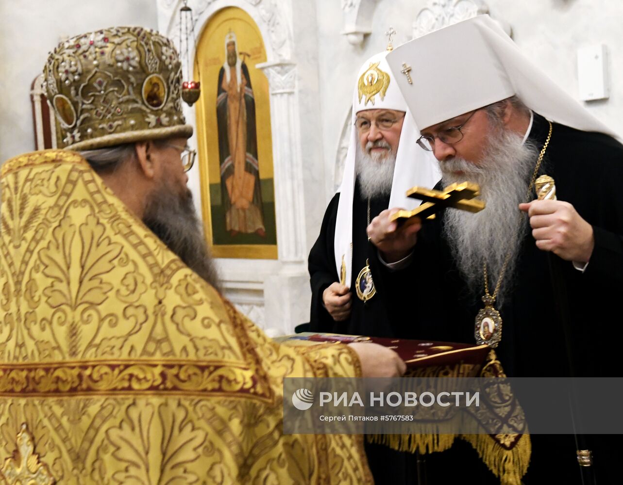 Патриарх Кирилл встретился с митрополитом всей Америки и Канады Тихоном