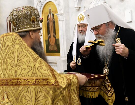 Патриарх Кирилл встретился с митрополитом всей Америки и Канады Тихоном