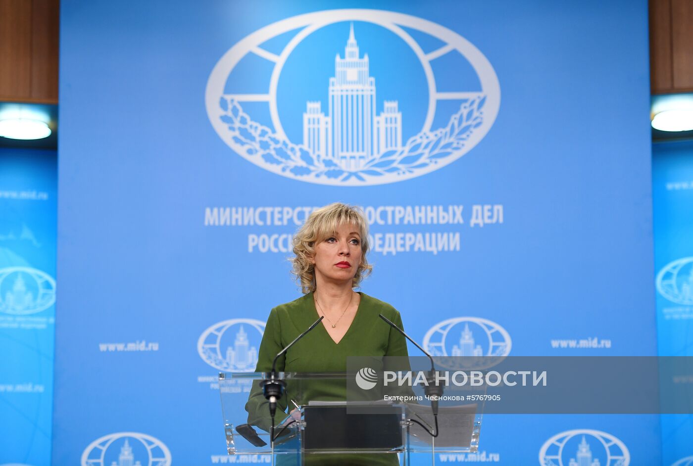 Брифинг официального представителя МИД России М. Захаровой