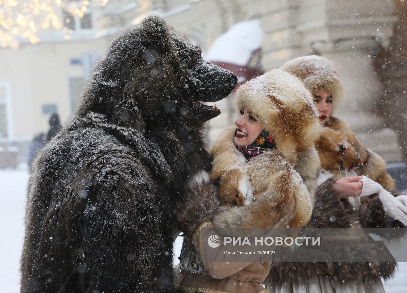 Снегопад в Москве