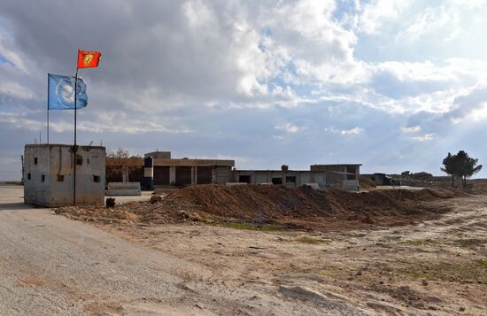 Передовые позиции сирийской армии в районе Алеппо