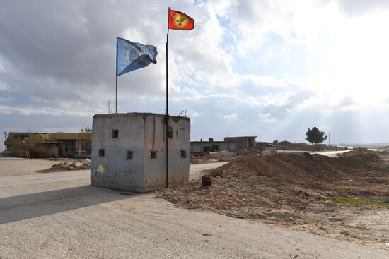 Передовые позиции сирийской армии в районе Алеппо