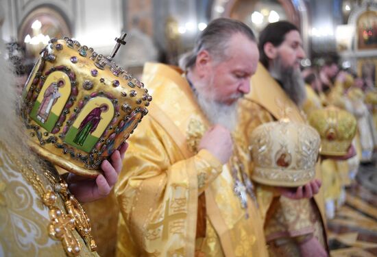 Литургия в 10-ю годовщину интронизации патриарха Кирилла