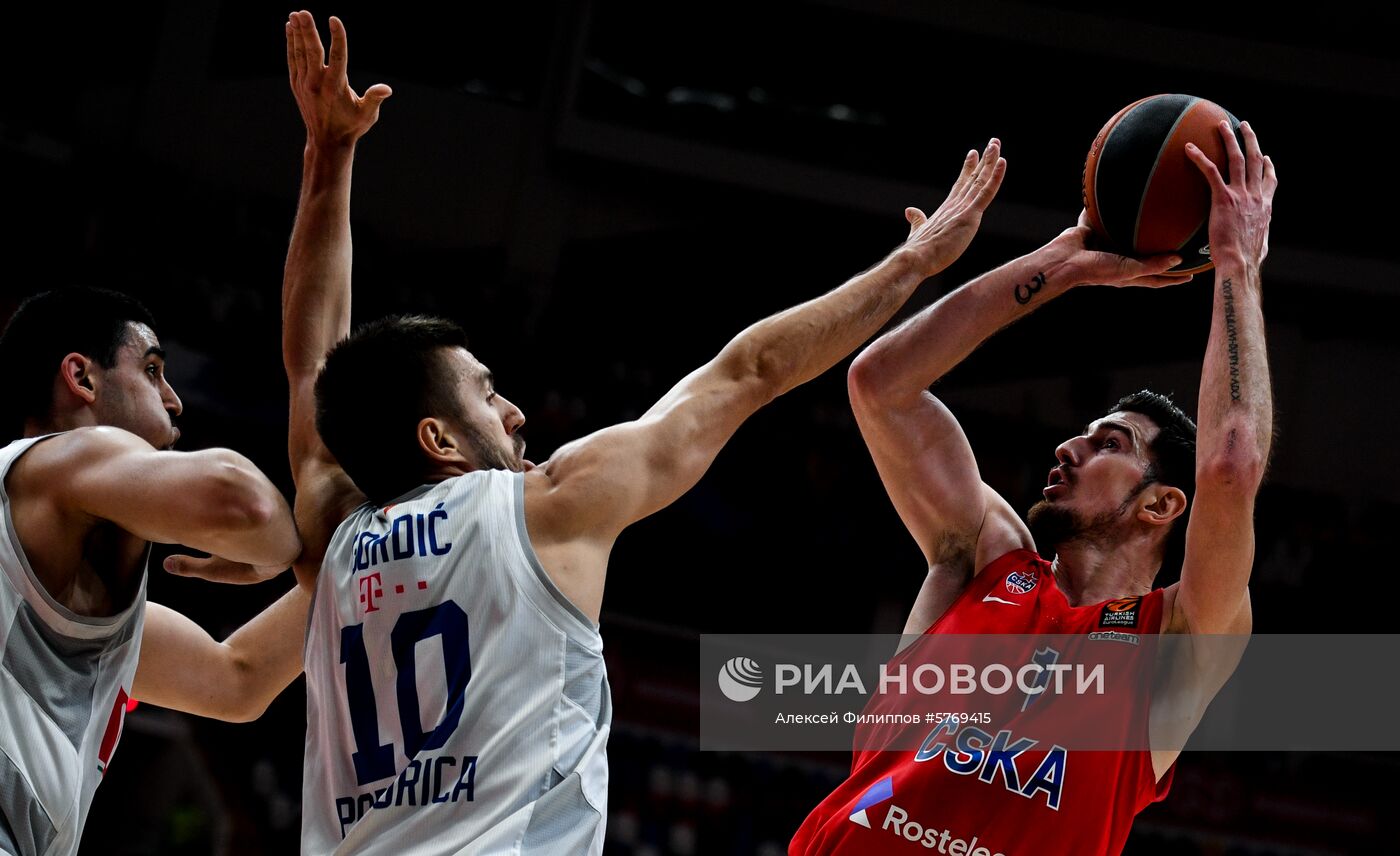 Баскетбол. Евролига. Матч ЦСКА - "Будучность"