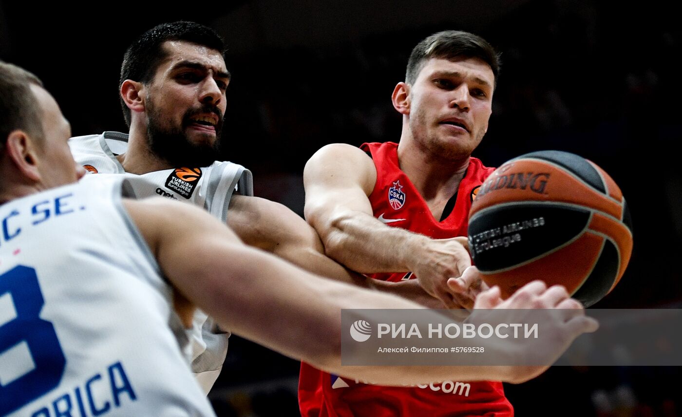 Баскетбол. Евролига. Матч ЦСКА - "Будучность"
