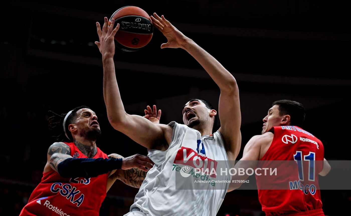 Баскетбол. Евролига. Матч ЦСКА - "Будучность"