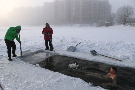 Морозы в Новосибирске
