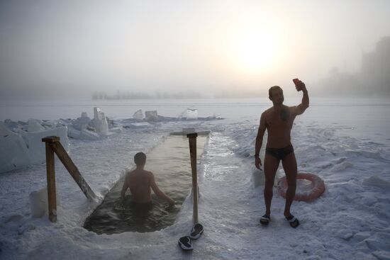 Морозы в Новосибирске