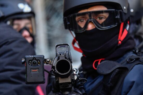 Акция протеста "жёлтых жилетов" во Франции