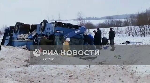 Авария с автобусом в Калужской области