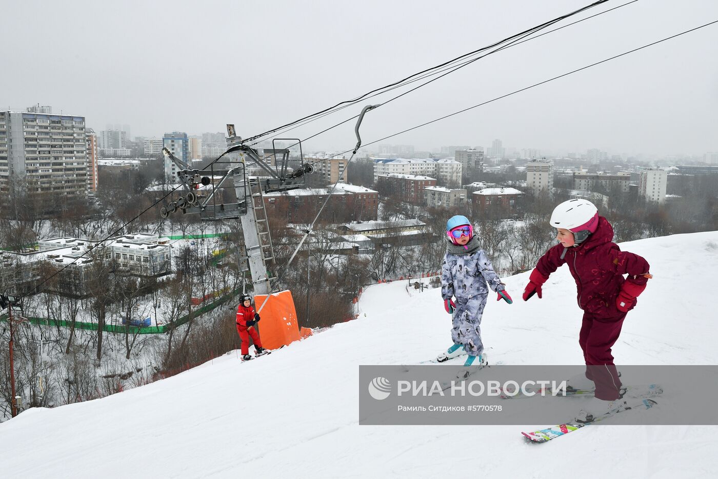 Горнолыжные склоны в Москве