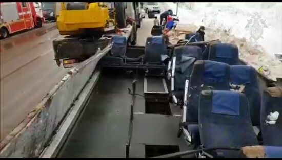 Авария с автобусом в Калужской области