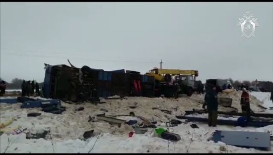 Авария с автобусом в Калужской области