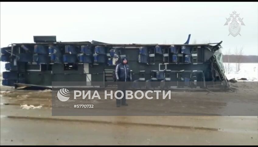 Авария с автобусом в Калужской области