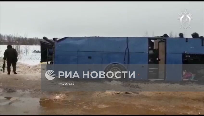 Авария с автобусом в Калужской области