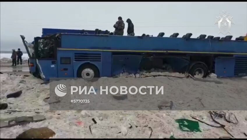 Авария с автобусом в Калужской области