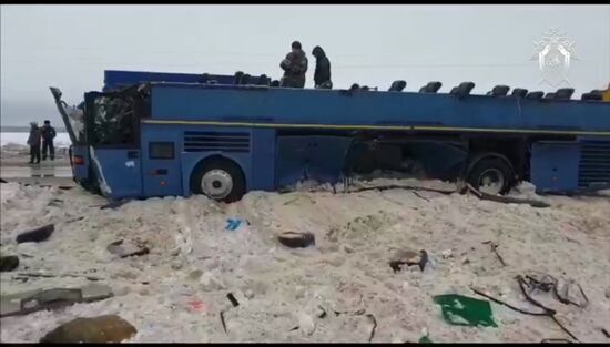 Авария с автобусом в Калужской области