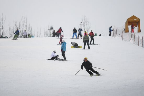 Горнолыжные склоны в Москве