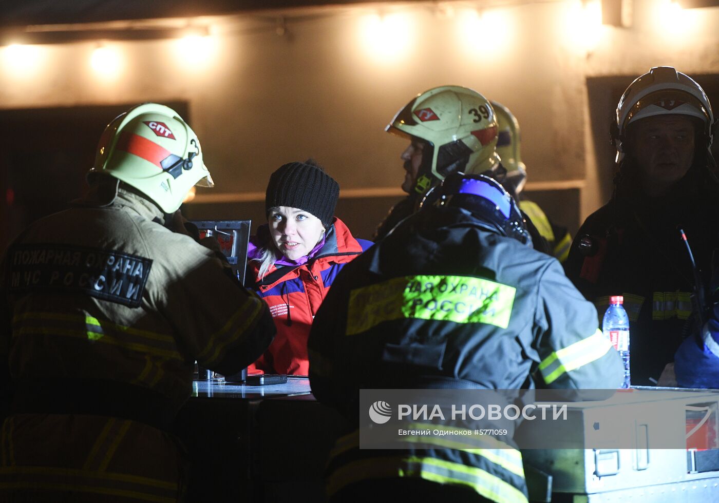 Пожар в жилом доме в центре Москвы