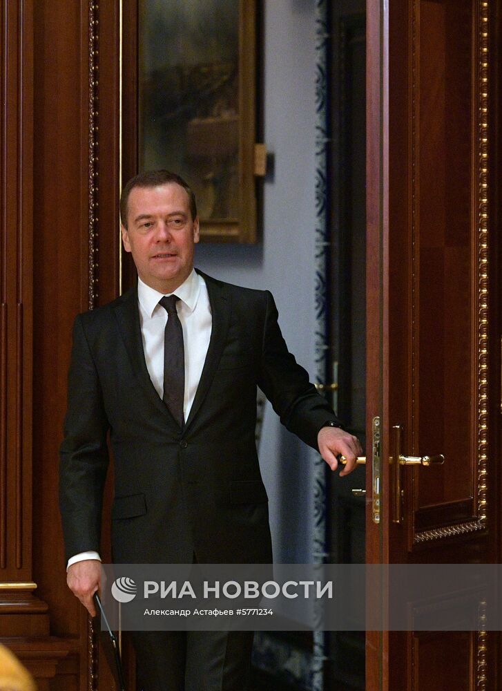 Премьер-министр РФ Д. Медведев провел заседание Наблюдательного совета "ВЭБ.РФ"