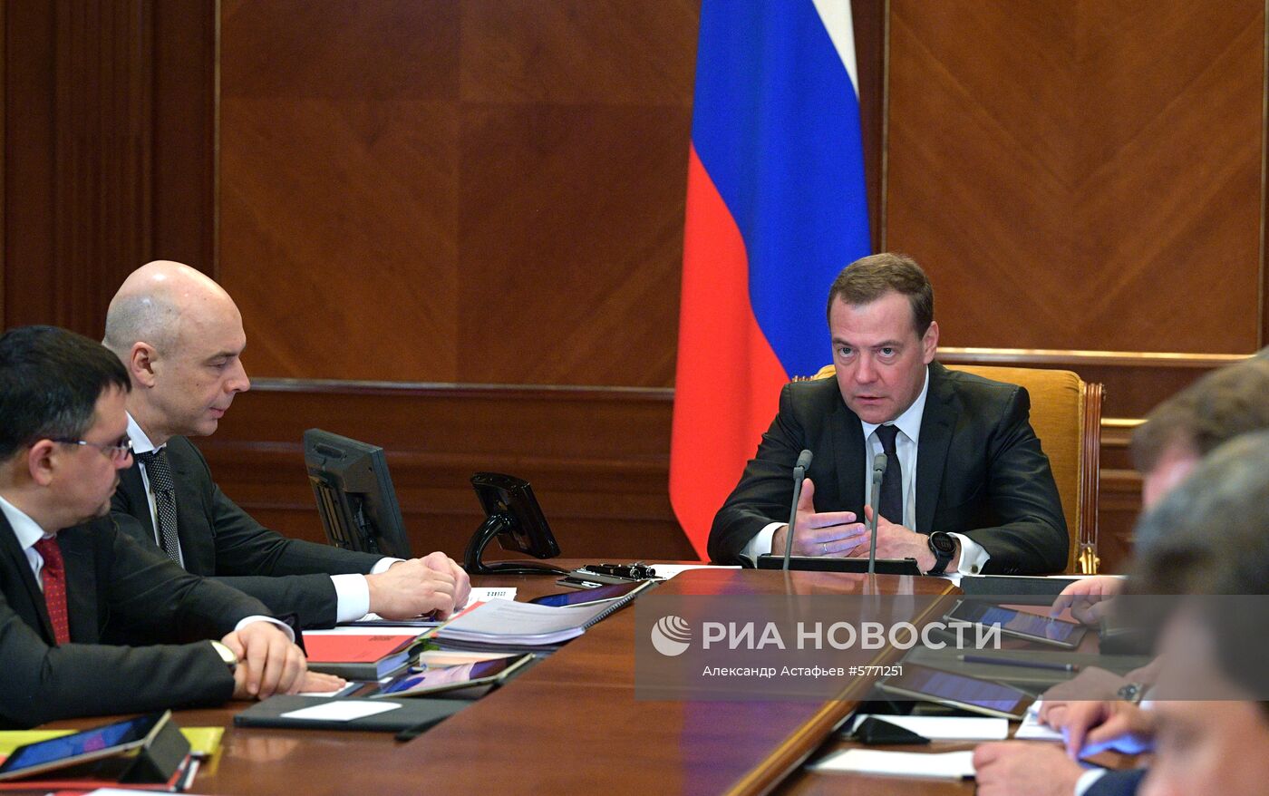 Премьер-министр РФ Д. Медведев провел заседание Наблюдательного совета «ВЭБ.РФ»
