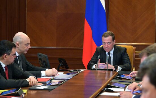 Премьер-министр РФ Д. Медведев провел заседание Наблюдательного совета «ВЭБ.РФ»