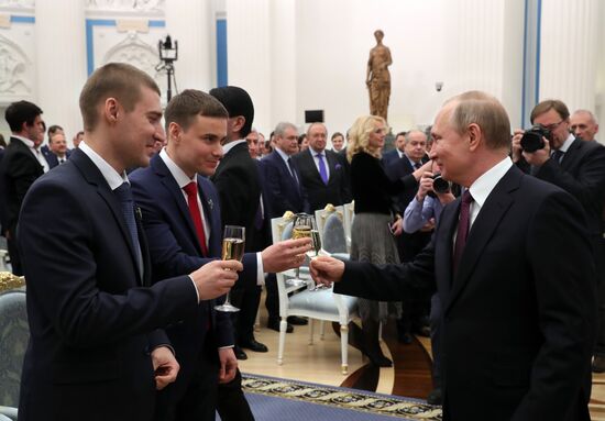 Вручение премий президента РФ в области науки и инноваций для молодых учёных за 2018 год