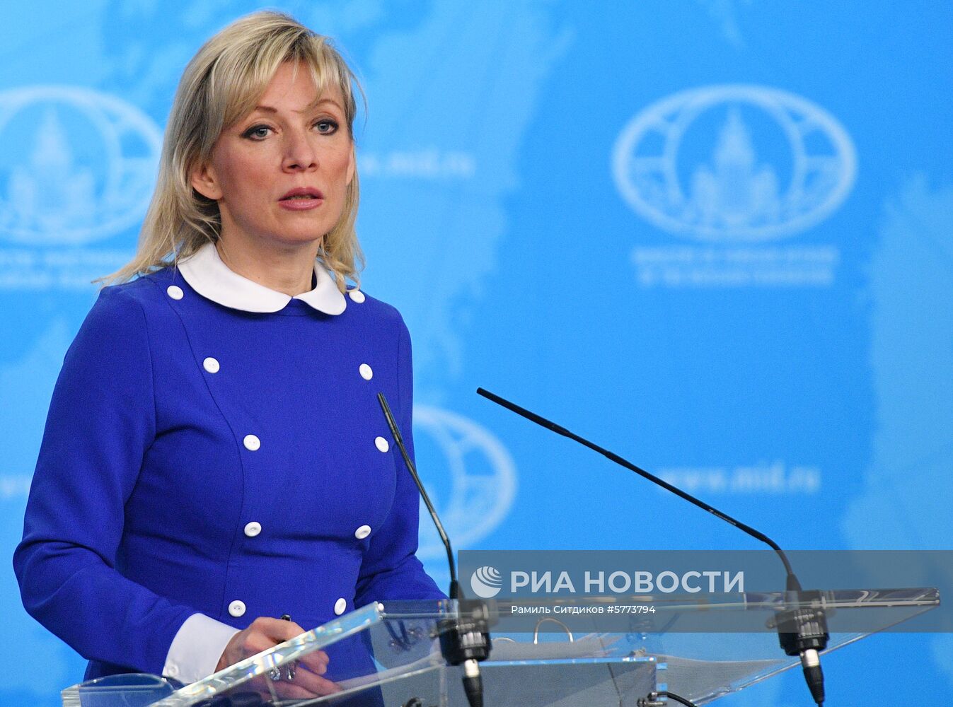 Брифинг официального представителя МИД России М. Захаровой
