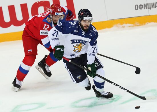 Хоккей. Еврохоккейтур. Матч Россия - Финляндия
