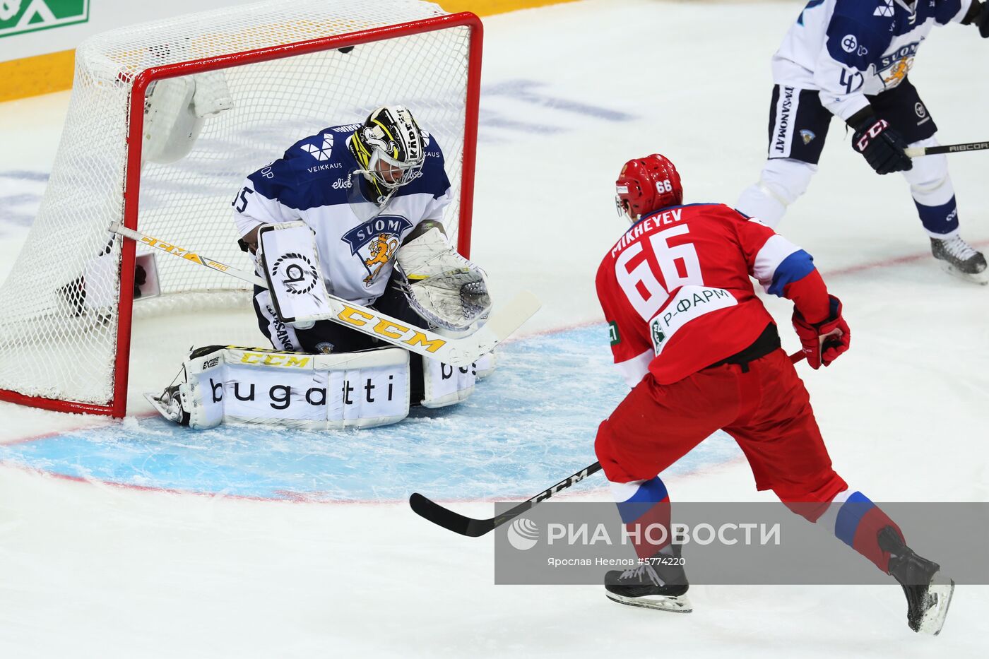 Хоккей. Еврохоккейтур. Матч Россия - Финляндия