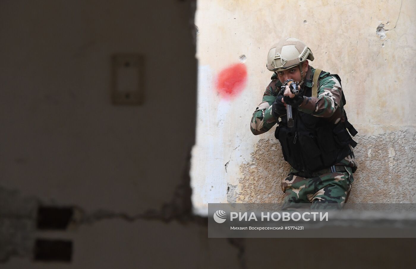 Подготовка сирийских военнослужащих российскими военными специалистами