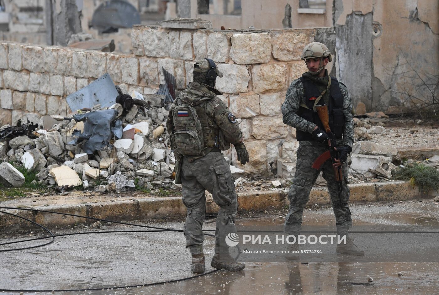 Подготовка сирийских военнослужащих российскими военными специалистами