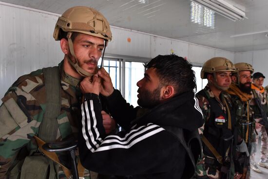 Подготовка сирийских военнослужащих российскими военными специалистами