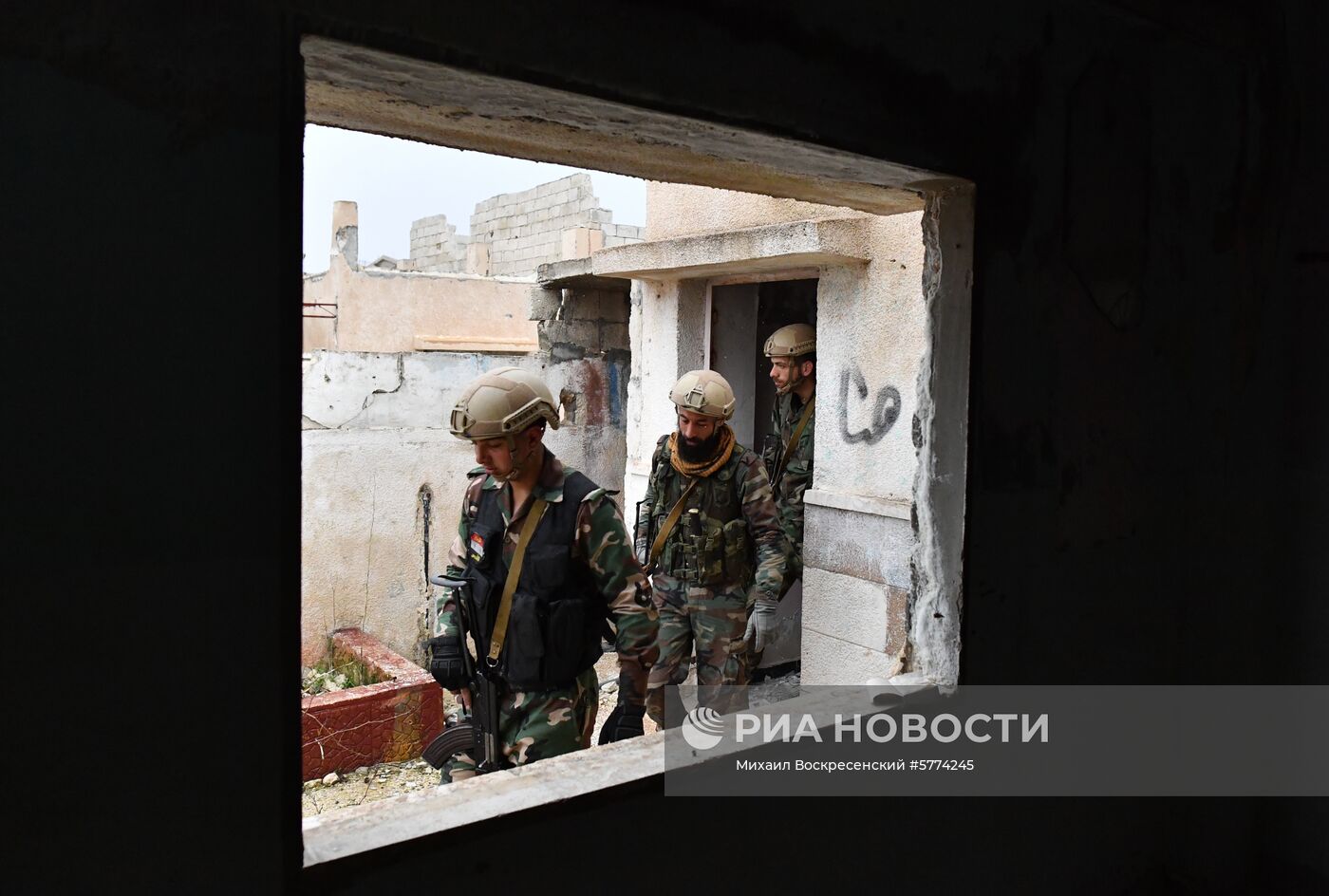 Подготовка сирийских военнослужащих российскими военными специалистами