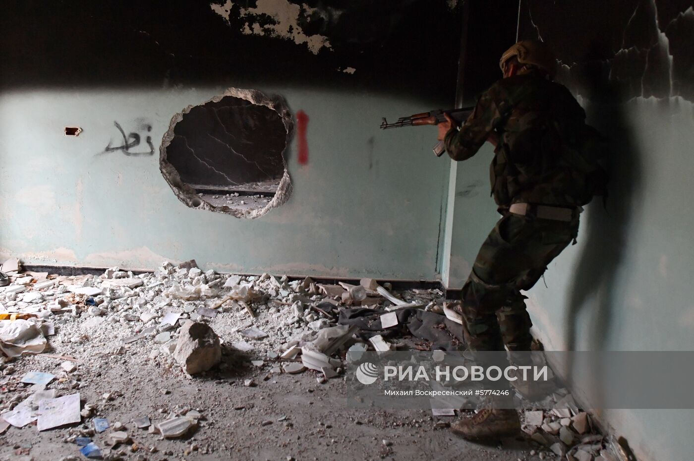 Подготовка сирийских военнослужащих российскими военными специалистами