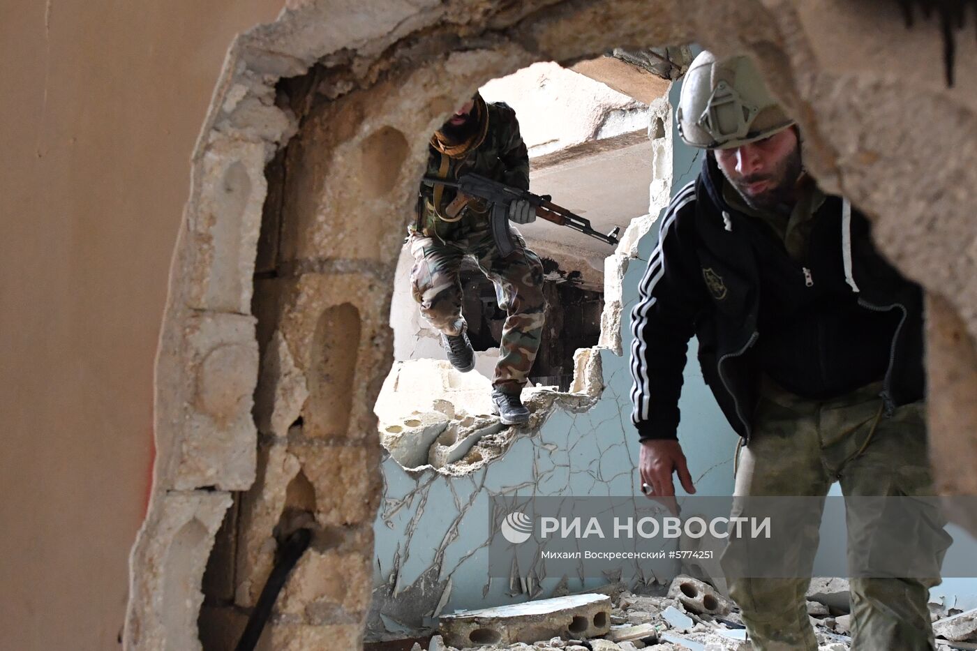 Подготовка сирийских военнослужащих российскими военными специалистами