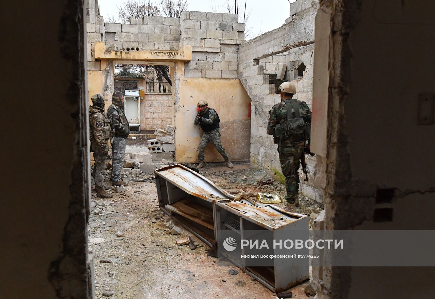 Подготовка сирийских военнослужащих российскими военными специалистами