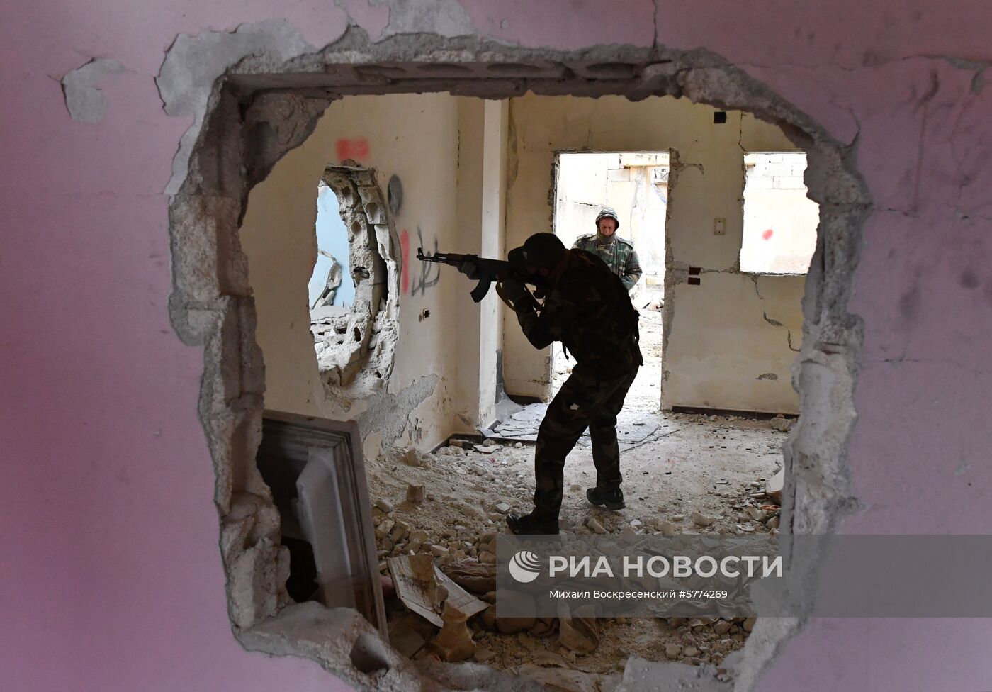 Подготовка сирийских военнослужащих российскими военными специалистами