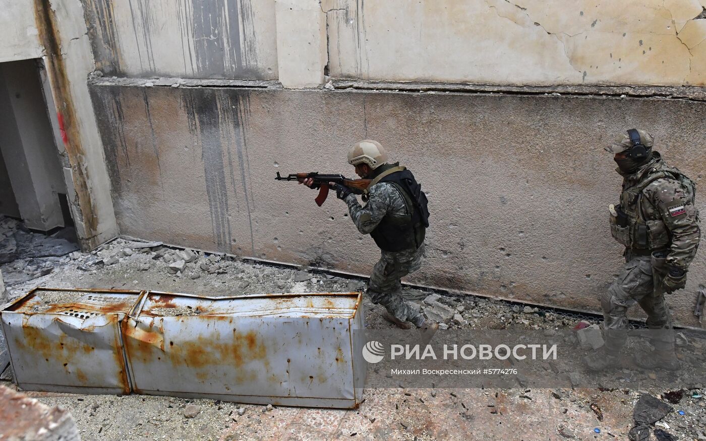 Подготовка сирийских военнослужащих российскими военными специалистами