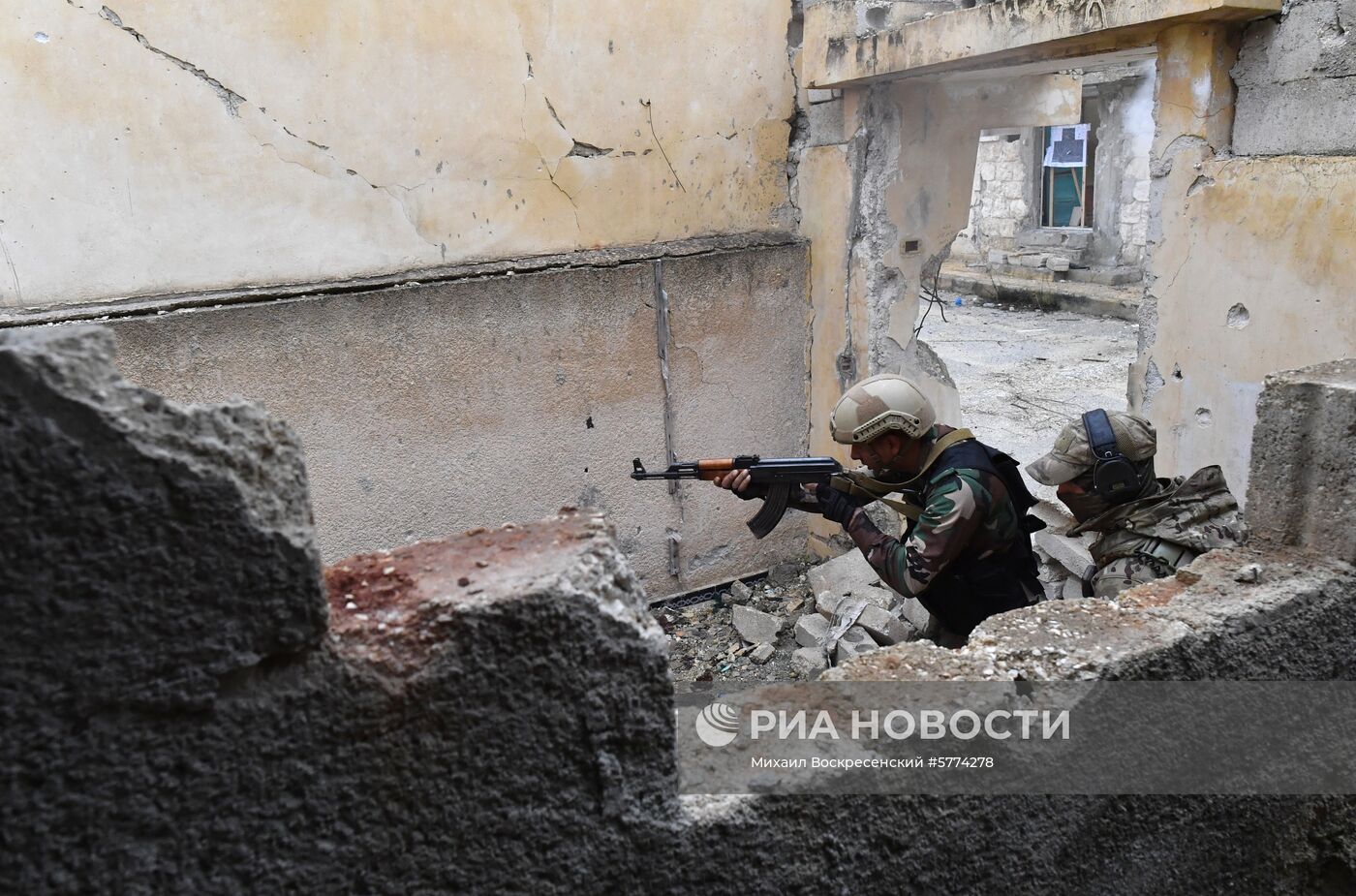 Подготовка сирийских военнослужащих российскими военными специалистами