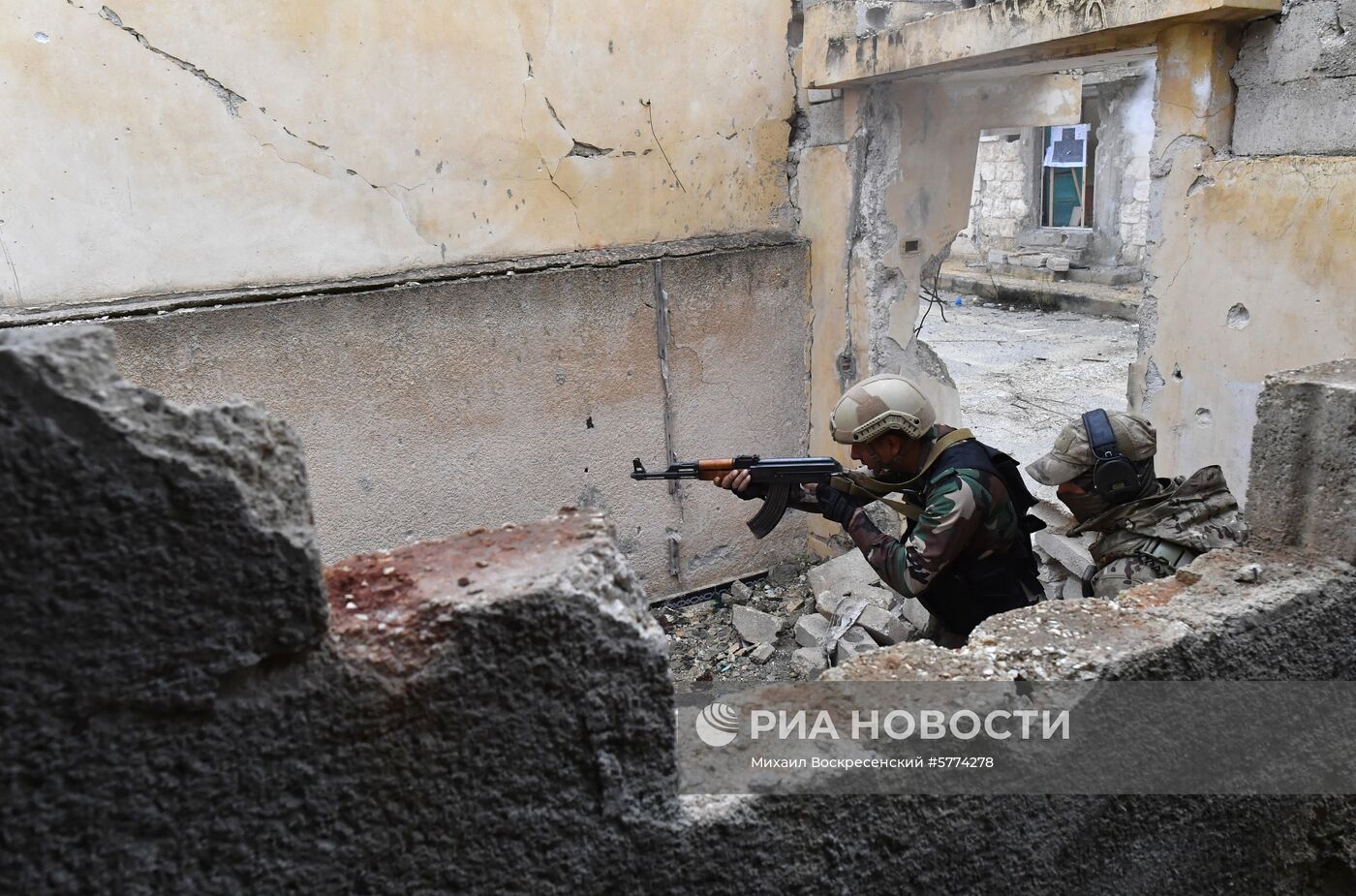 Подготовка сирийских военнослужащих российскими военными специалистами