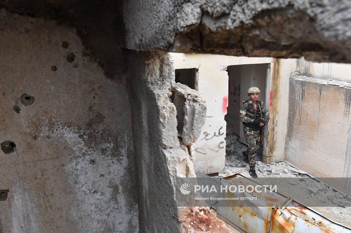 Подготовка сирийских военнослужащих российскими военными специалистами