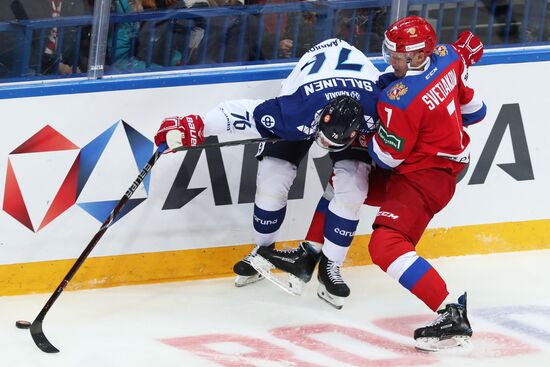 Хоккей. Еврохоккейтур. Матч Россия - Финляндия