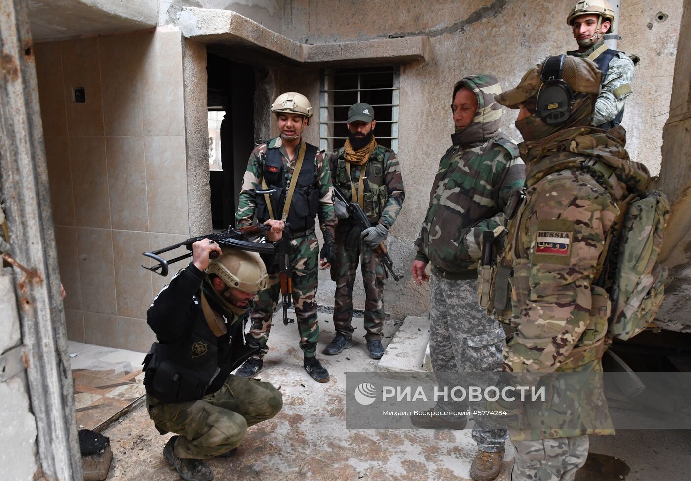 Подготовка сирийских военнослужащих российскими военными специалистами